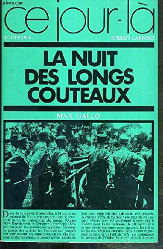 la nuit des longs couteaux 30 juin 1934
